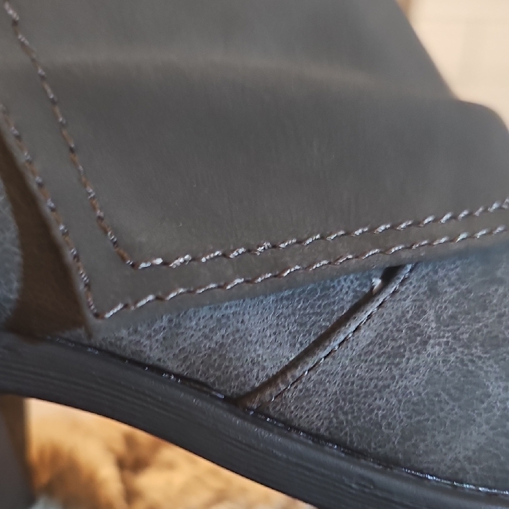 Easy Street Charcoal Ankle Booties - Picture 7 of 7